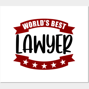 World's Best Lawyer Posters and Art